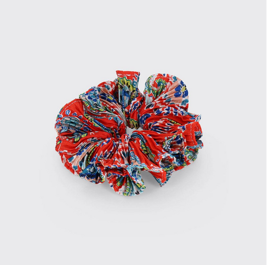 Red Bohemian Scrunchie