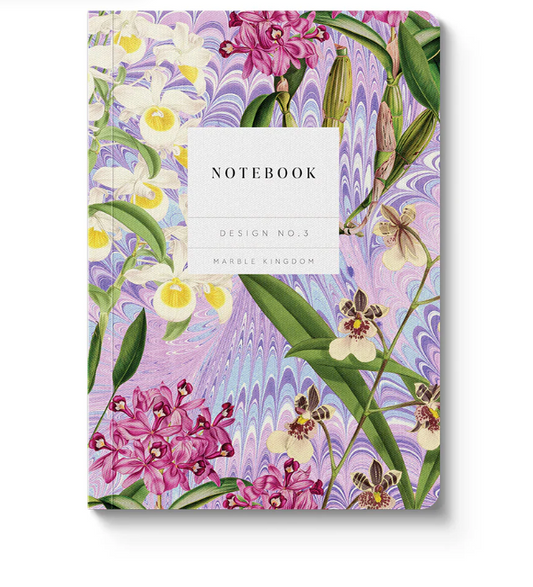 V&A - Marble Orchids Notebook (A6)