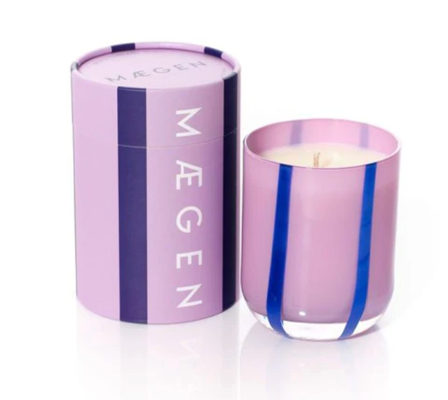 Atina Candle, Black Currant & Oudh (Lilac & Navy)