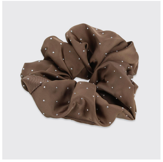 Mocha Diamante Scrunchie