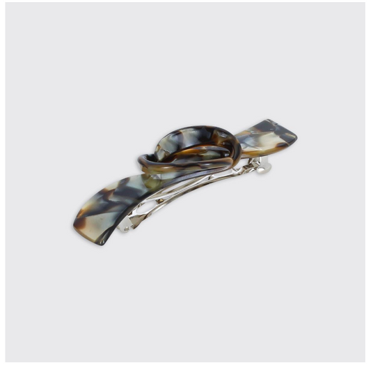 Graphite Barrette Hair Clip