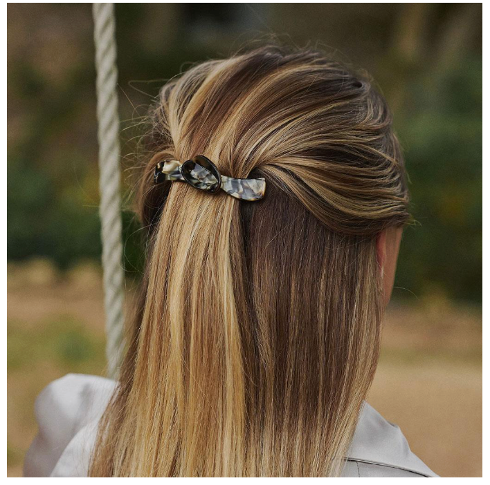 Graphite Barrette Hair Clip