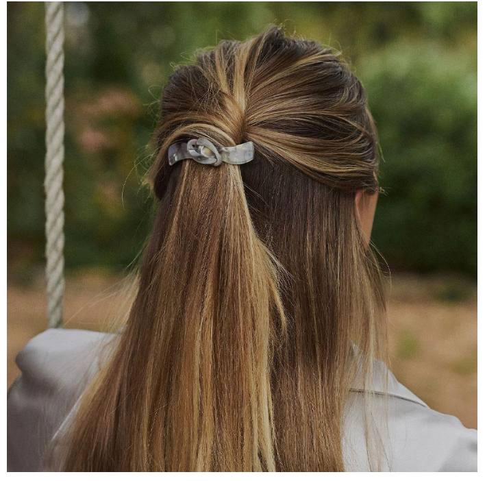 Mother of Pearl Barrette Hair Clip