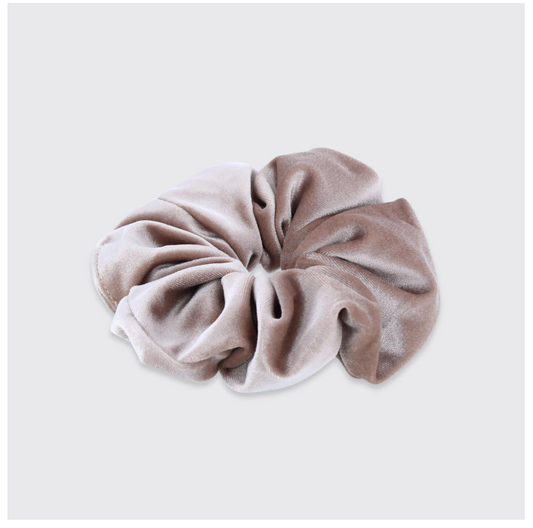 Oyster Velvet Scrunchie