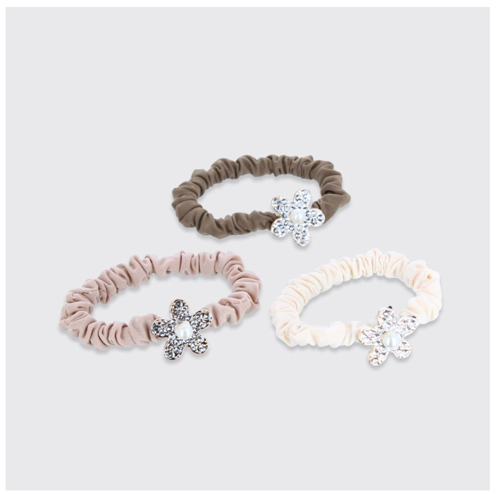 Sparkly Daisy Set 3 Pony Bands