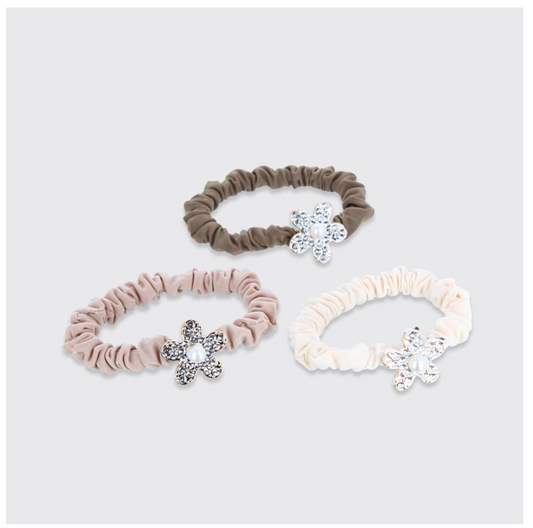 Sparkly Daisy Set 3 Pony Bands