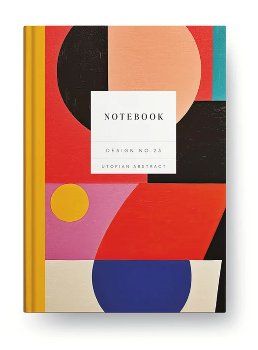 Design No.23, Utopian Abstract, Hardback Notebook (A5)