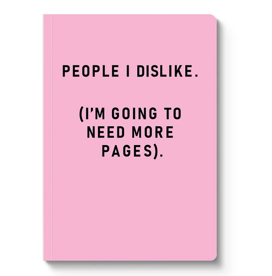 People I Dislike, Paperback Notebook (A5)