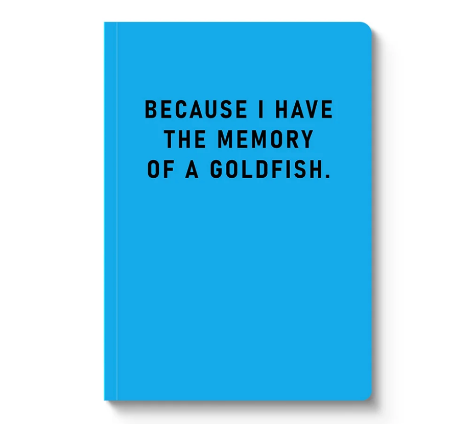 Memory of a Goldfish, Paperback Notebook (A5)