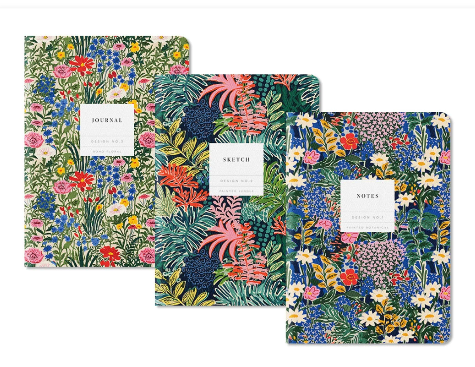 Set No.1, 3 Stitched Notebook Set (B6)