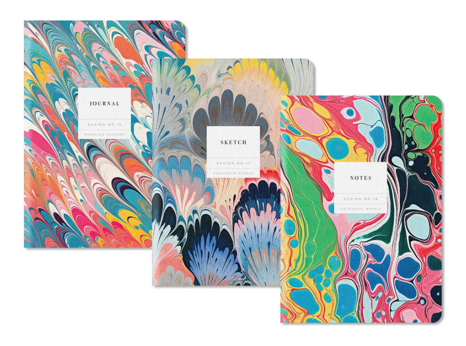 Set No.5, 3 Stitched Notebook Set (B6)