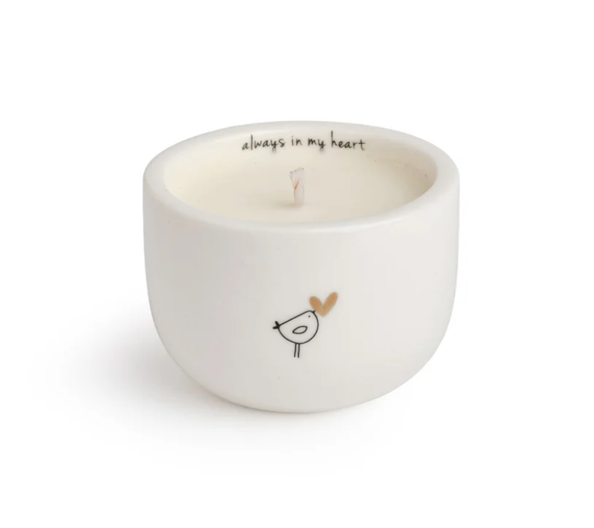 Always in My Heart Ceramic Candle