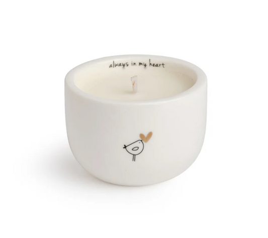 Always in My Heart Ceramic Candle