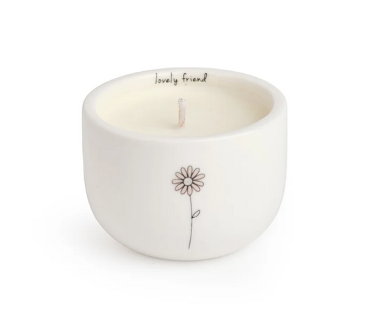 Lovely Friend Ceramic Candle