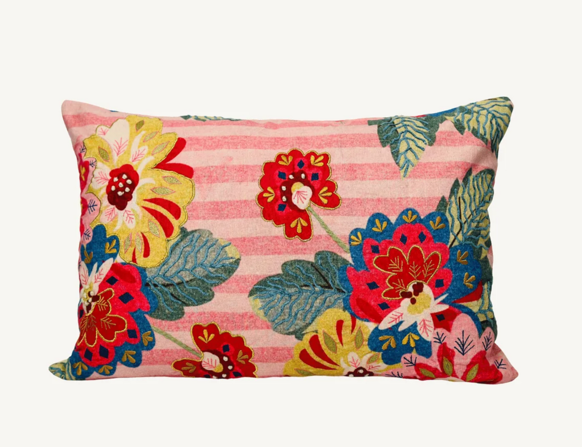 Rim Flora Stripe Cushion