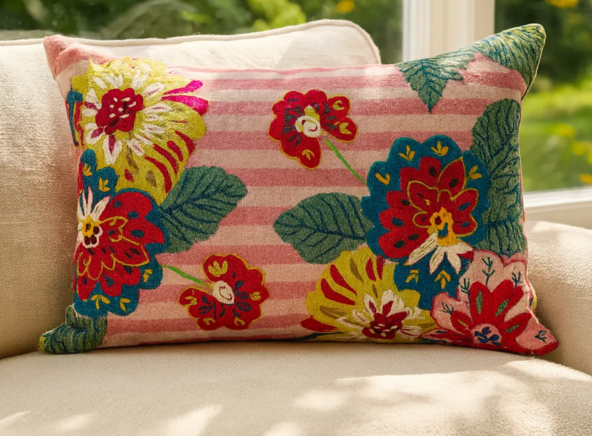 Rim Flora Stripe Cushion