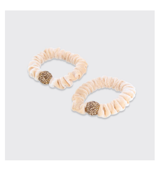 Cream Chenille 2x Hairbands