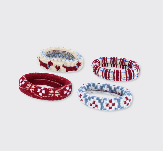 Red, Cloud Set 4x Hair Bands