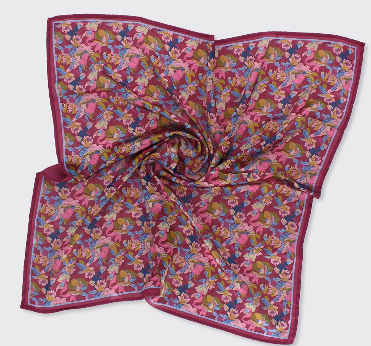 Mulberry Ellen Floral Square Scarf