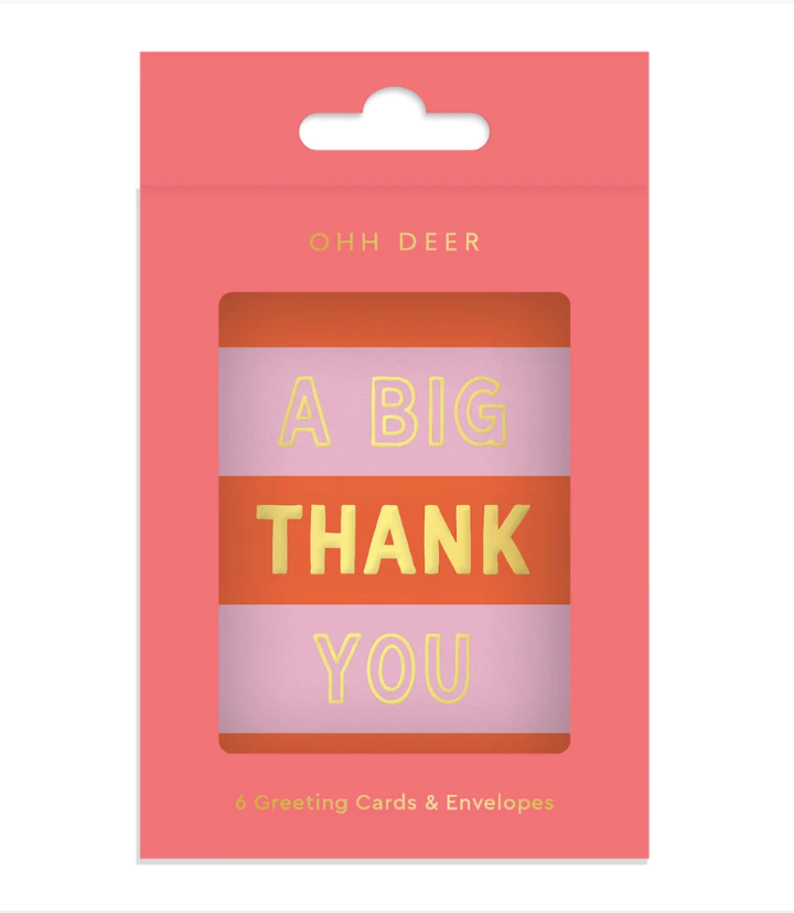 A Big Thank You, Cards (Pack of 6)