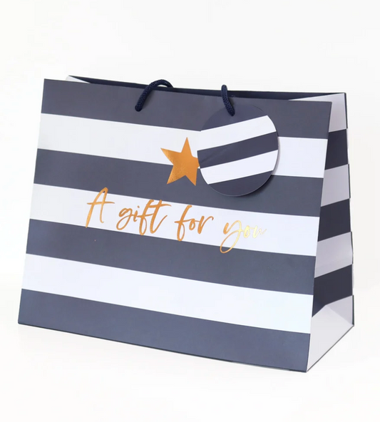 Blue Stripe Gift Bag