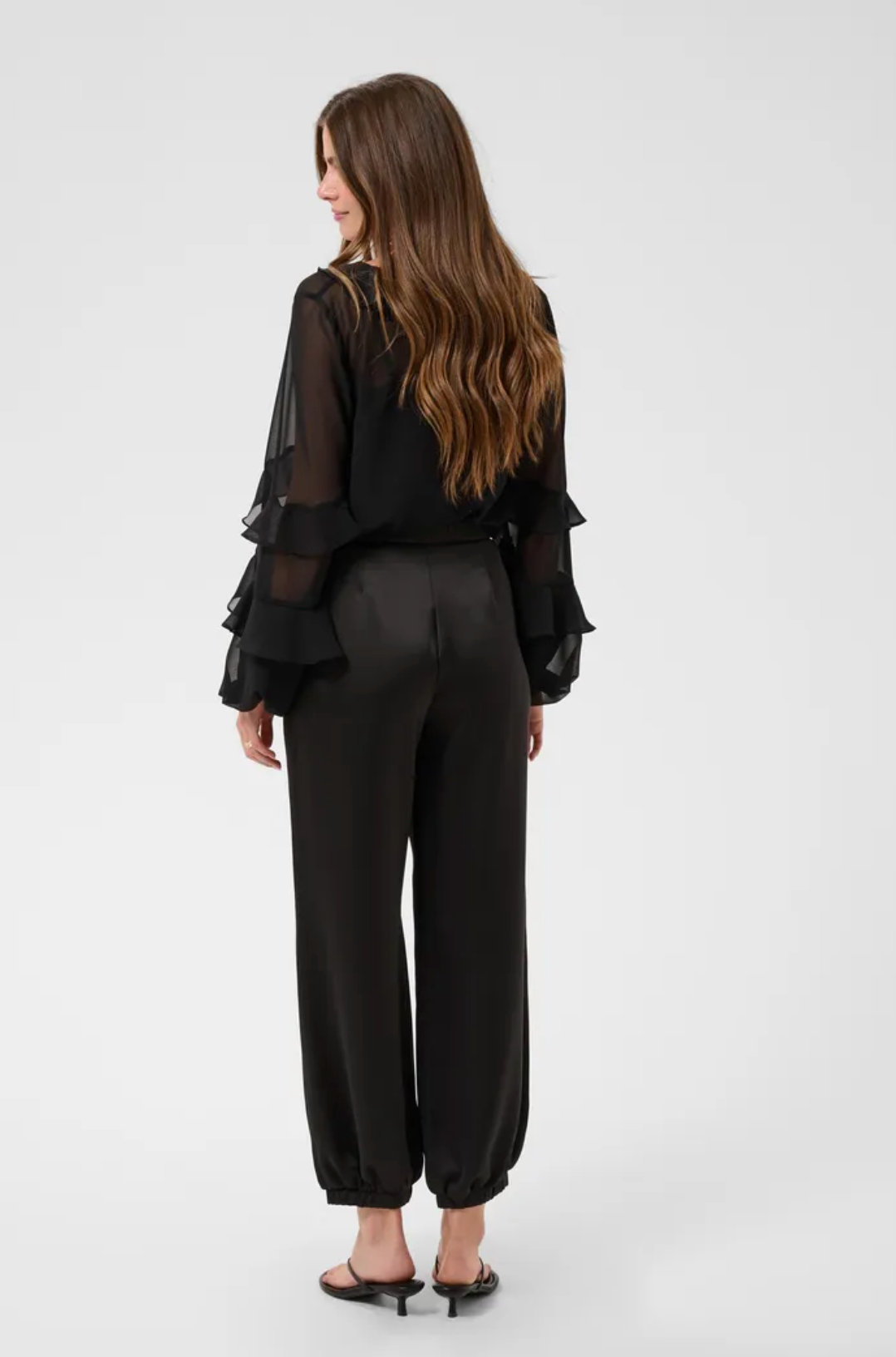 Cocamia Black Sateen Balloon Pant