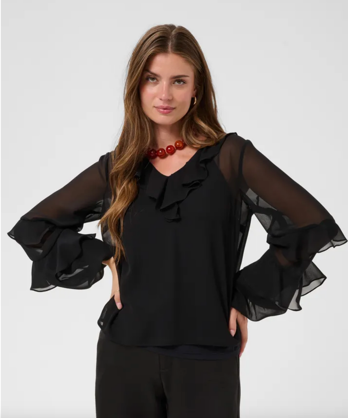 Black Francy Blouse