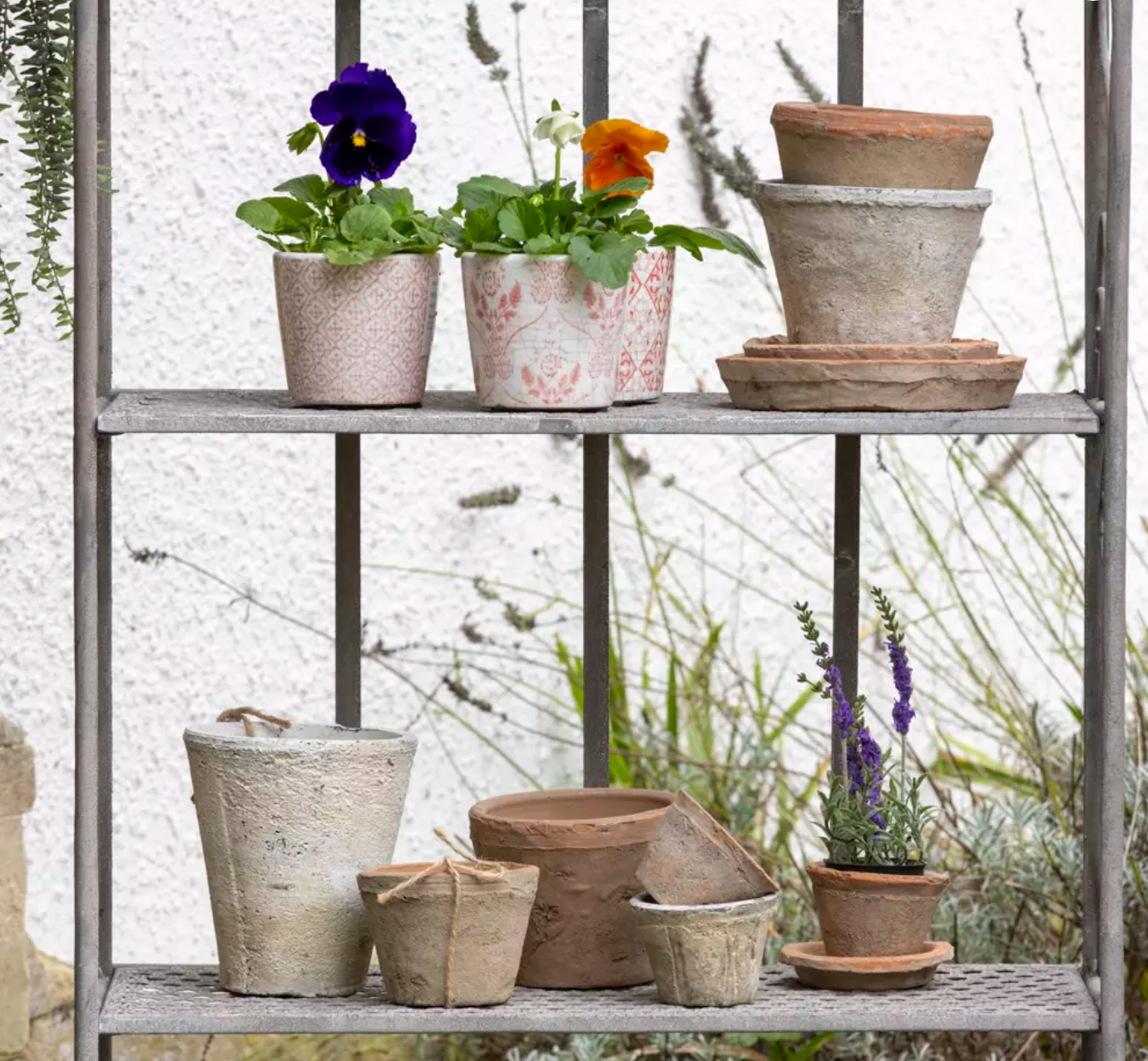 Ornate Metal Shelving