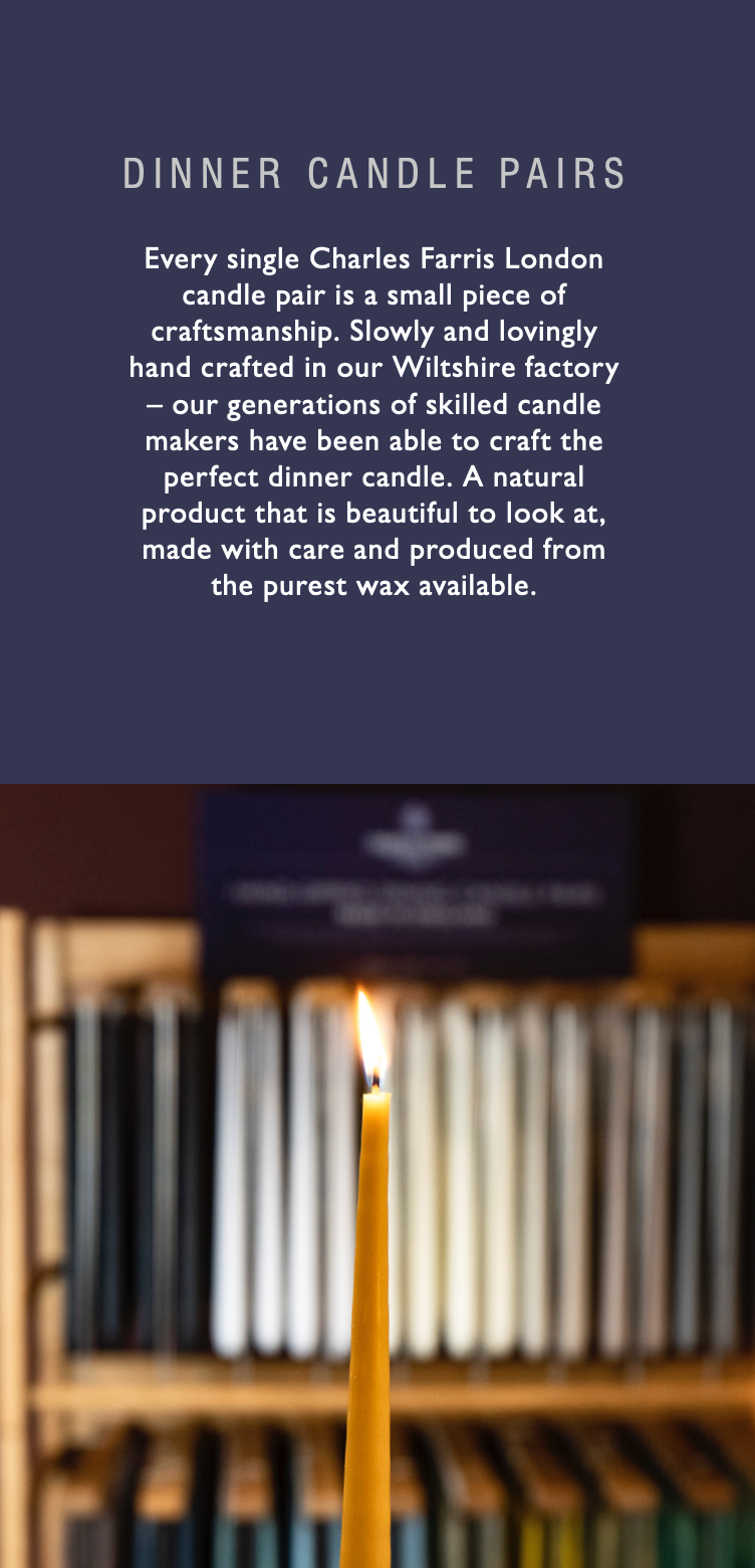 Charles Farris, Tapered Dinner Candle