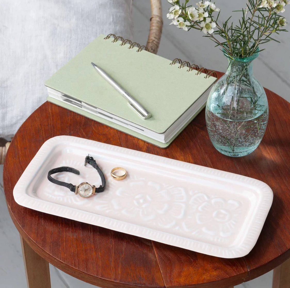 Soft Pink, Enamel Trinket Tray