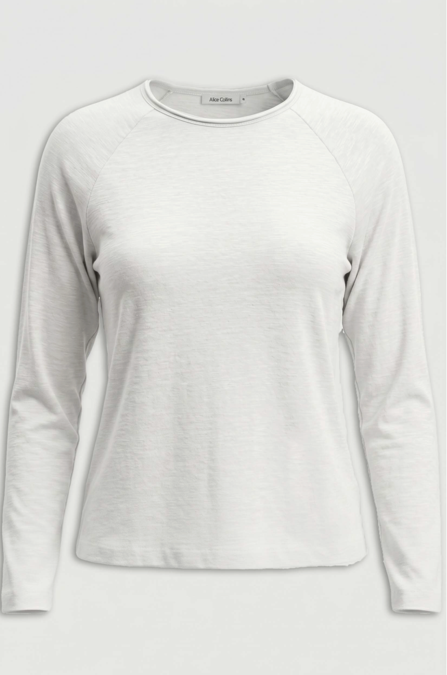 Clara Slub Top, Winter White