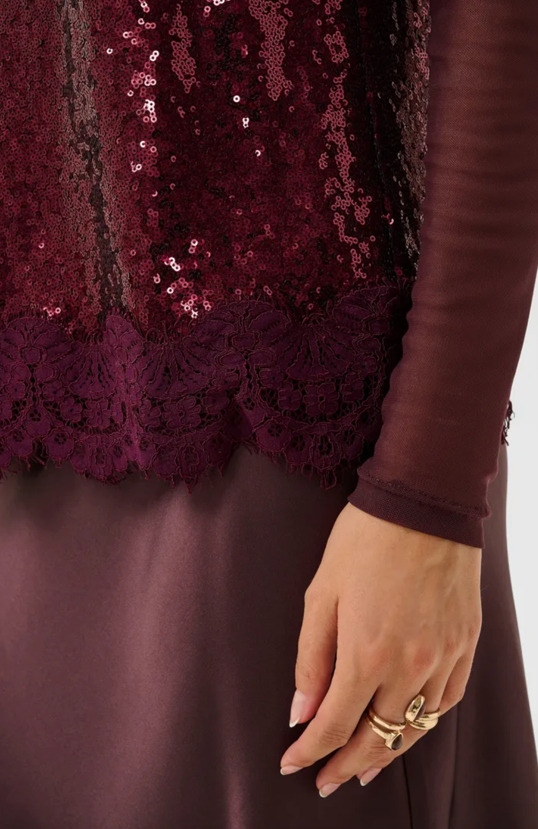 Plum, Freya Sequin Top