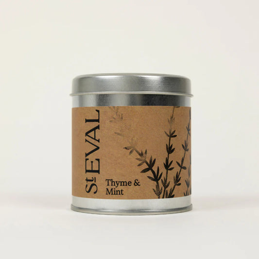 St Eval Scented Tin Candle - Thyme & Mint