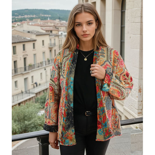 Saanvi, Quilted Reversible Jacket