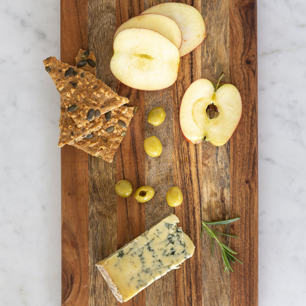 Acacia & Mango Striped Chopping Board