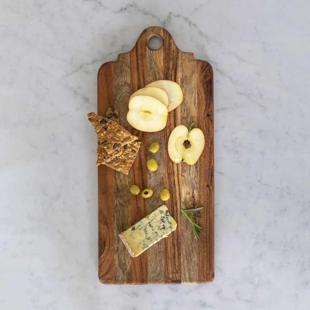 Acacia & Mango Striped Chopping Board