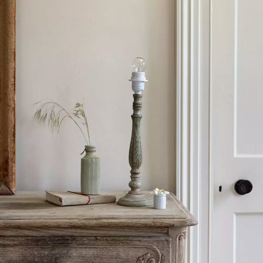 Cleo, Antique Green Lamp Base