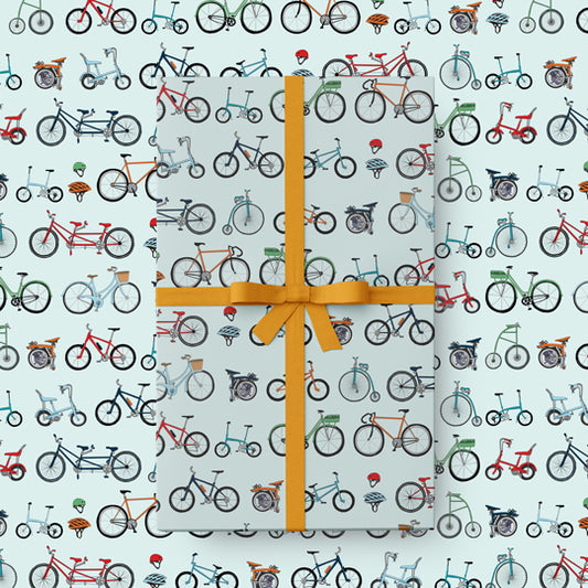 Gift Wrap - Cycling