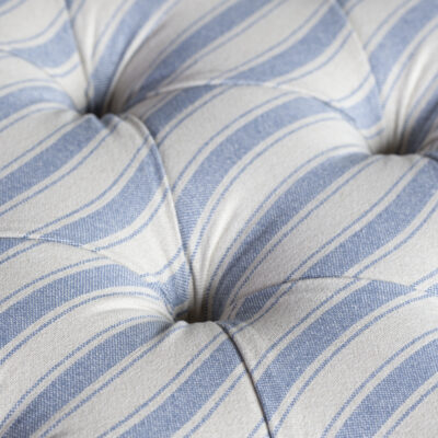 Ottoman Ticking Stripe Blue