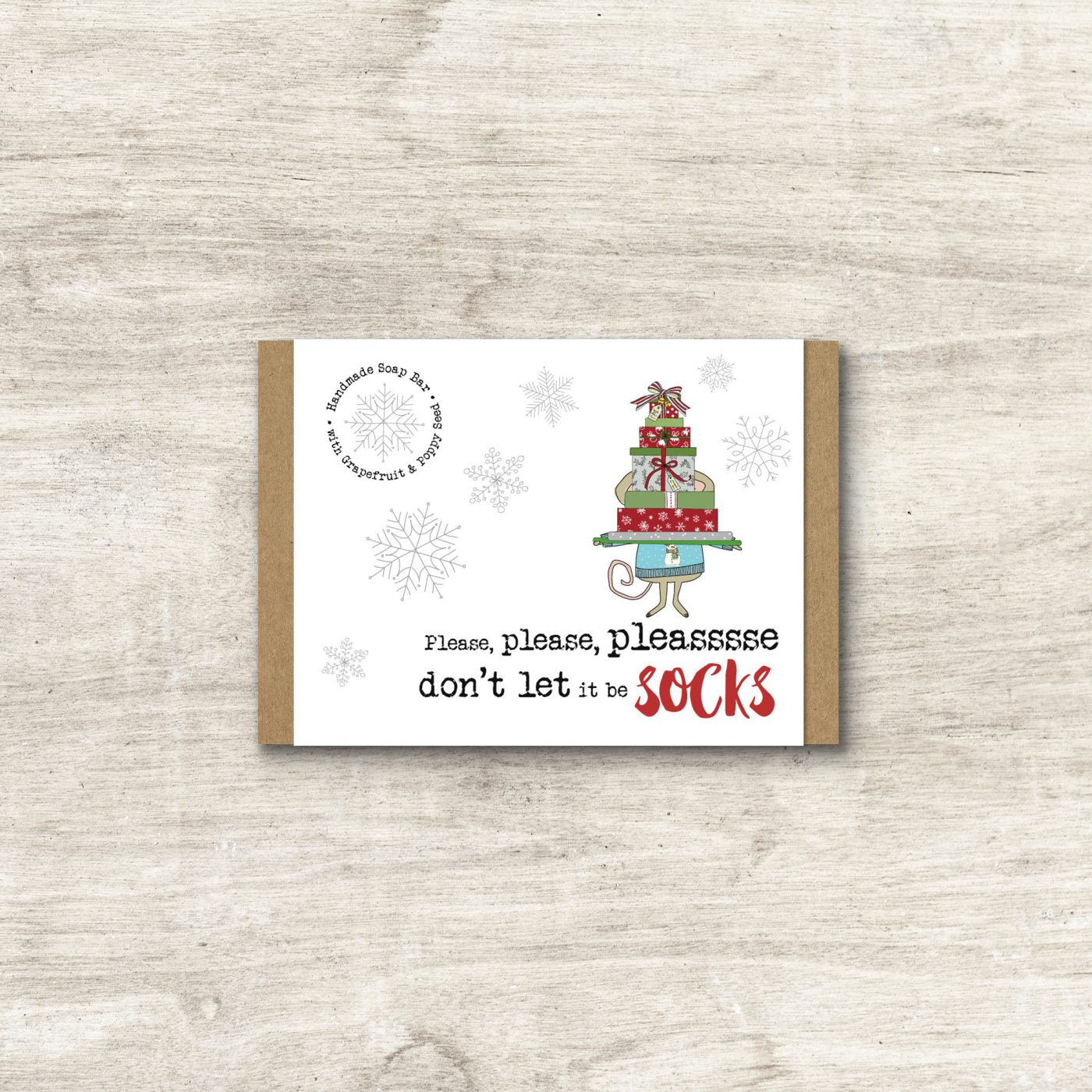 'please don't let it be socks' Soap