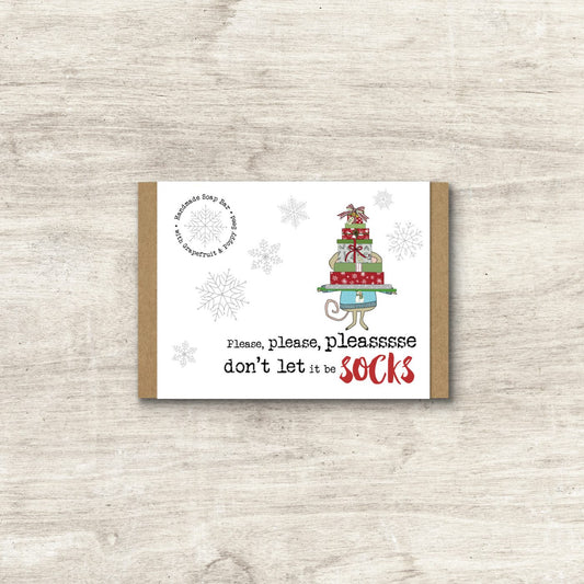 'please don't let it be socks' Soap