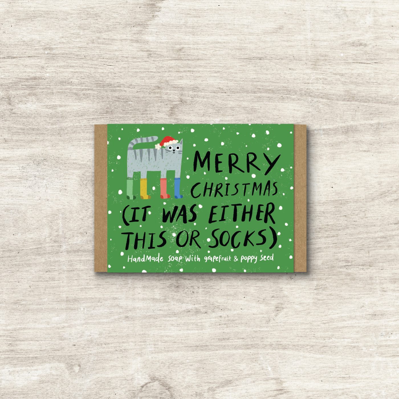 'it was either this or socks' Soap