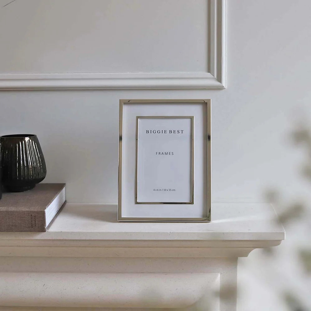 Double Border Silver Frame - 4x6