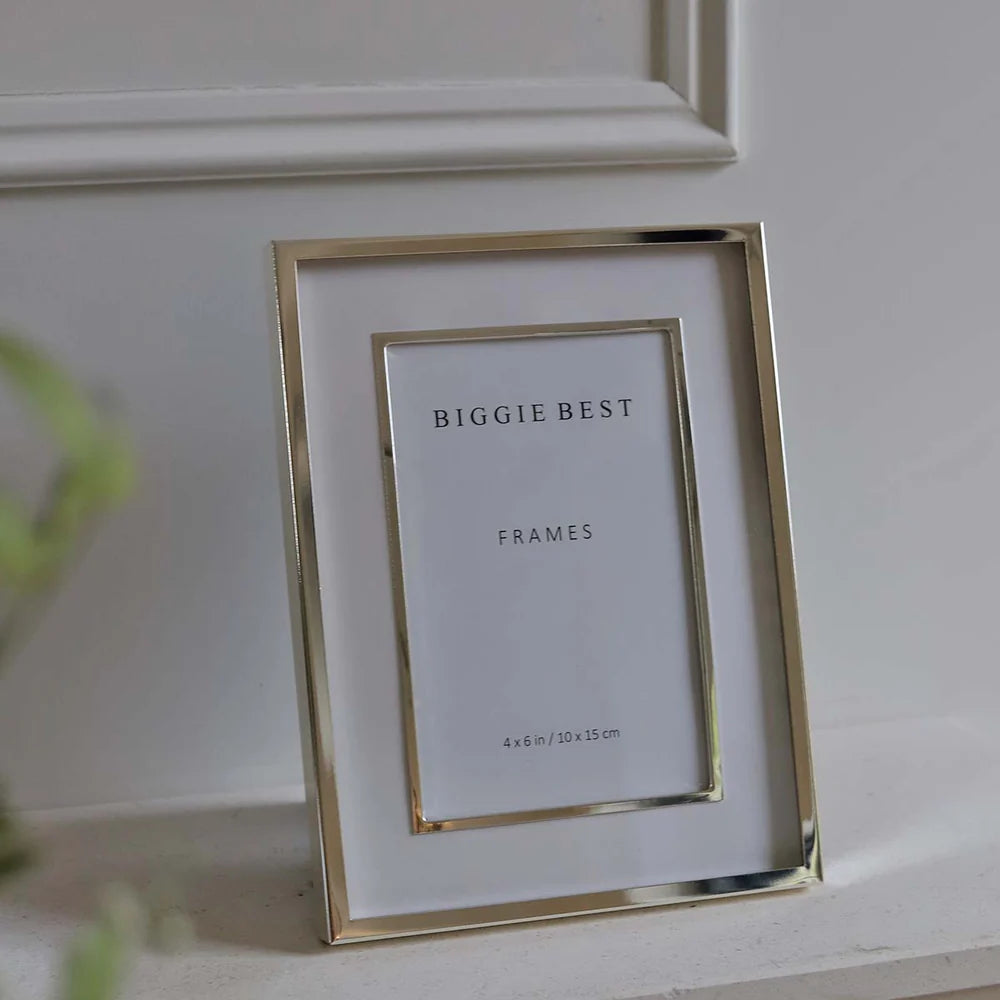Double Border Silver Frame - 4x6