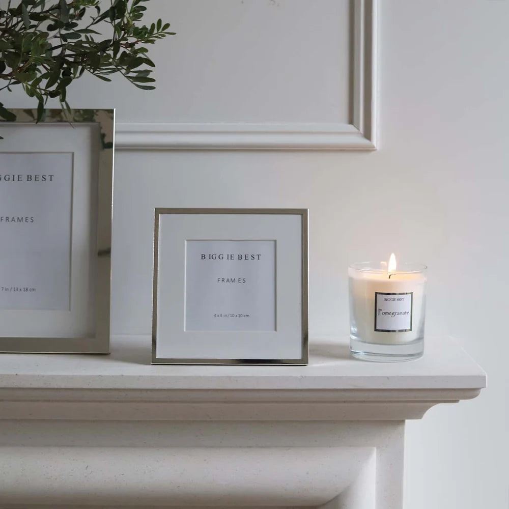 Thin Border Silver Frame - 4x4