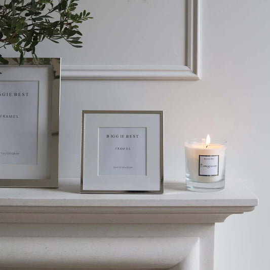 Thin Border Silver Frame - 4x4