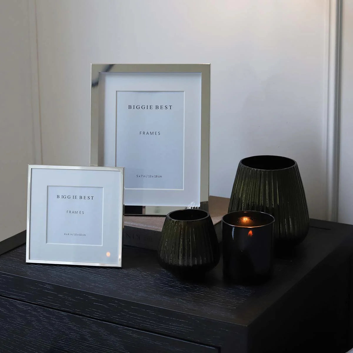 Thin Border Silver Frame - 4x4
