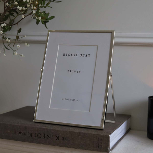 Thin Border Silver Frame, 4x6