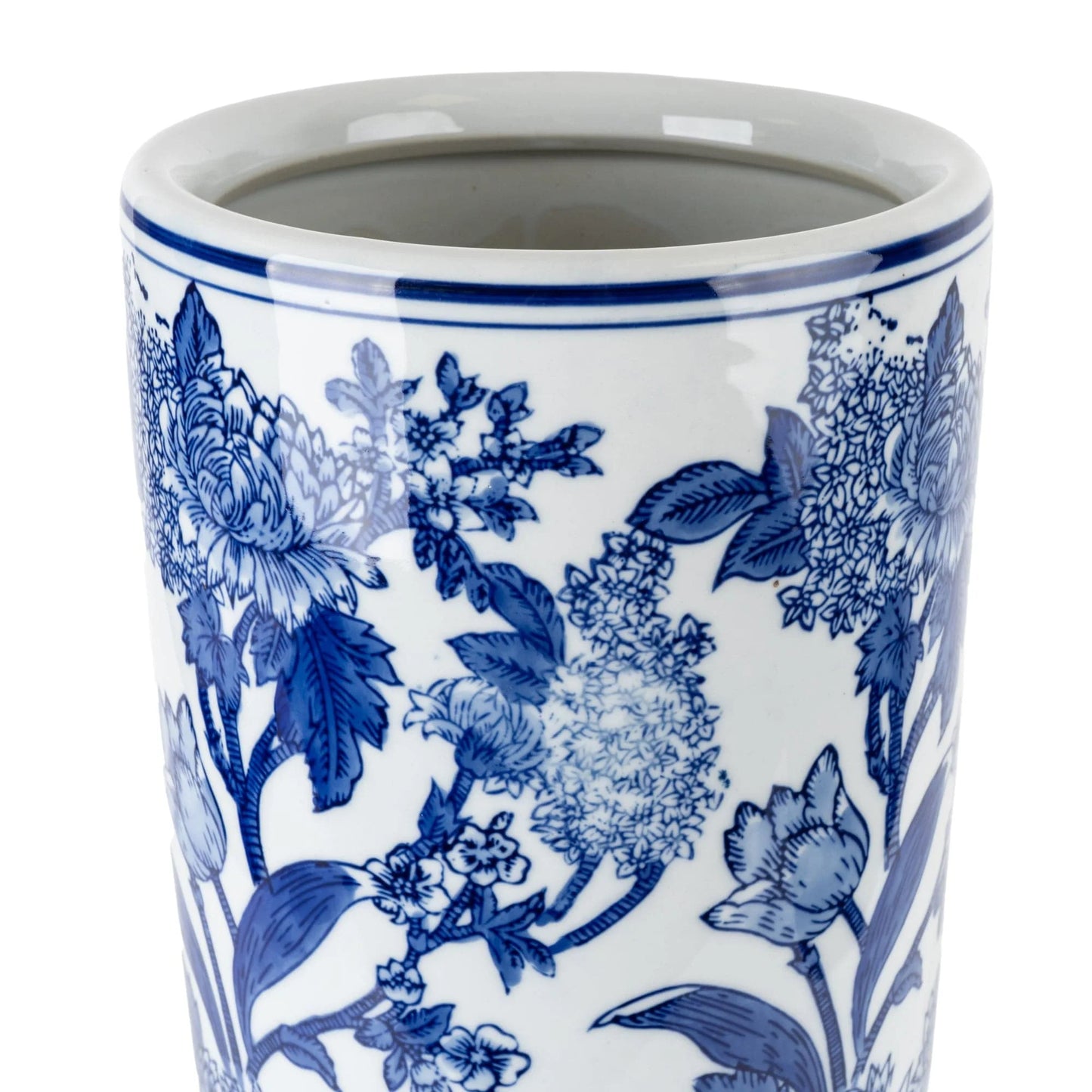 Blue & White Large Cylinder Vase