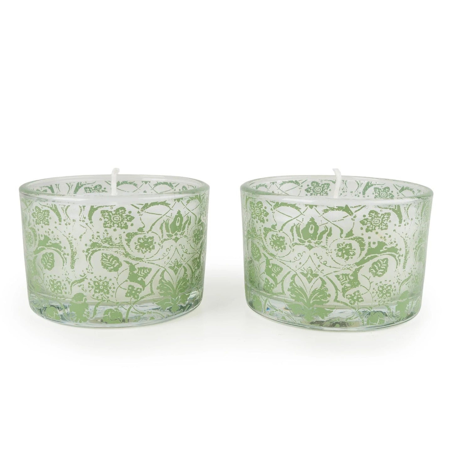 Twin Candle Gift - Jacquard Sage